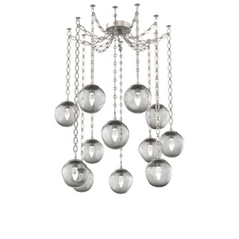 Aster Round 12pc Swag Multi-Pendant Chain (LED) (1289|SNB0066-12-BS-GS-CH2-L3)