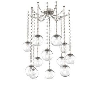 Aster Round 12pc Swag Multi-Pendant Chain (LED) (1289|SNB0066-12-BS-GC-CH2-L3)