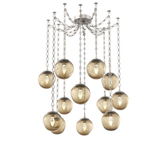 Aster Round 12pc Swag Multi-Pendant Chain (LED) (1289|SNB0066-12-BS-GB-CH1-L3)