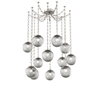 Aster Round 12pc Swag Multi-Pendant Chain (LED) (1289|SNB0066-12-BS-FS-CH1-L3)