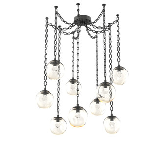 Aster Round 9pc Swag Multi-Pendant Chain (LED) (1289|SNB0066-09-MB-ZA-CH2-L3)