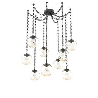 Aster Round 9pc Swag Multi-Pendant Chain (LED) (1289|SNB0066-09-MB-ZA-CH1-L1)