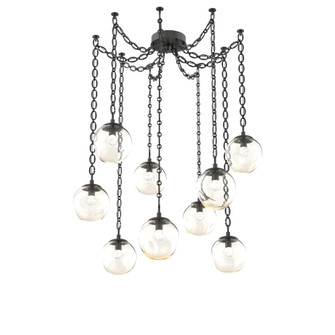 Aster Round 9pc Swag Multi-Pendant Chain (LED) (1289|SNB0066-09-MB-FA-CH2-L3)