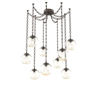 Aster Round 9pc Swag Multi-Pendant Chain (LED) (1289|SNB0066-09-FB-GA-CH1-L1)
