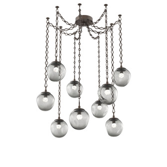 Aster Round 9pc Swag Multi-Pendant Chain (LED) (1289|SNB0066-09-FB-FS-CH1-L3)
