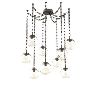Aster Round 9pc Swag Multi-Pendant Chain (LED) (1289|SNB0066-09-FB-FA-CH3-L1)