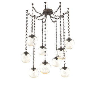 Aster Round 9pc Swag Multi-Pendant Chain (LED) (1289|SNB0066-09-FB-FA-CH1-L3)