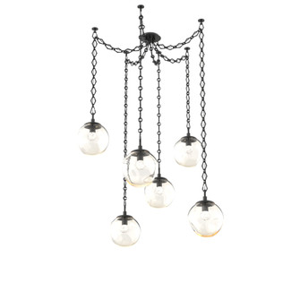 Aster Round 6pc Swag Multi-Pendant Chain (LED) (1289|SNB0066-06-MB-FA-CH1-L1)