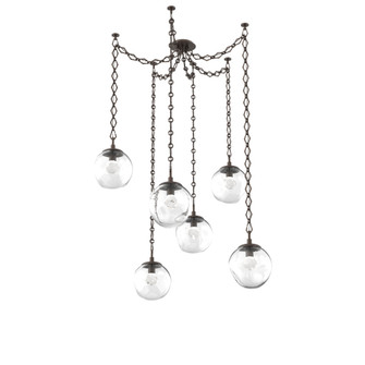Aster Round 6pc Swag Multi-Pendant Chain (LED) (1289|SNB0066-06-FB-ZC-CH1-L1)