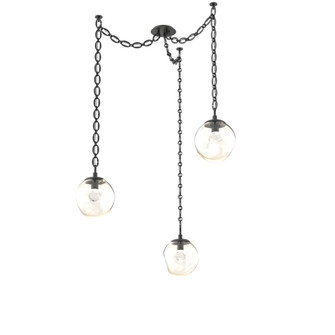 Aster Round 3pc Swag Multi-Pendant Chain (LED) (1289|SNB0066-03-MB-ZA-CH2-L1)