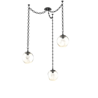 Aster Round 3pc Swag Multi-Pendant Chain (LED) (1289|SNB0066-03-MB-ZA-CH1-L1)
