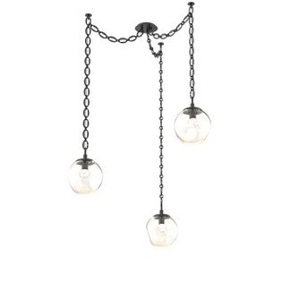 Aster Round 3pc Swag Multi-Pendant Chain (LED) (1289|SNB0066-03-MB-FA-CH2-L1)