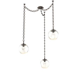 Aster Round 3pc Swag Multi-Pendant Chain (LED) (1289|SNB0066-03-FB-ZA-CH1-L1)