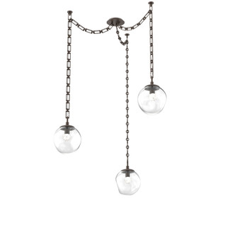 Aster Round 3pc Swag Multi-Pendant Chain (LED) (1289|SNB0066-03-FB-FC-CH3-L1)