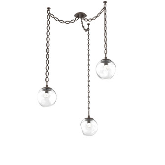 Aster Round 3pc Swag Multi-Pendant Chain (LED) (1289|SNB0066-03-FB-FC-CH2-L1)