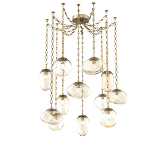 Cosmos Round 12pc Swag Multi-Pendant Chain (Bulb) (1289|SNB0065-12-GB-A-CH1-E2)
