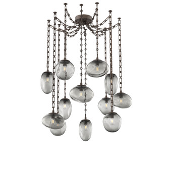 Cosmos Round 12pc Swag Multi-Pendant Chain (Bulb) (1289|SNB0065-12-FB-S-CH3-E2)