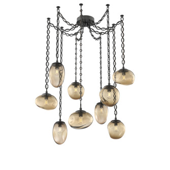 Cosmos Round 9pc Swag Multi-Pendant Chain (Bulb) (1289|SNB0065-09-MB-B-CH2-E2)