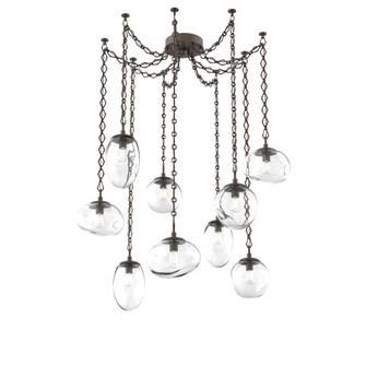 Cosmos Round 9pc Swag Multi-Pendant Chain (Bulb) (1289|SNB0065-09-FB-C-CH1-E2)