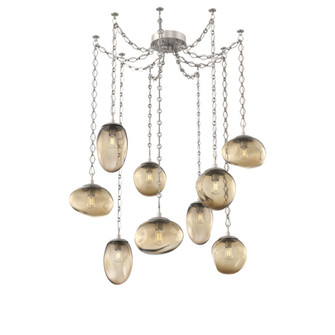 Cosmos Round 9pc Swag Multi-Pendant Chain (Bulb) (1289|SNB0065-09-BS-B-CH1-E2)