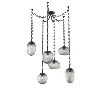 Cosmos Round 6pc Swag Multi-Pendant Chain (Bulb) (1289|SNB0065-06-MB-S-CH1-E2)
