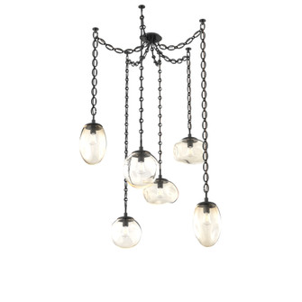 Cosmos Round 6pc Swag Multi-Pendant Chain (Bulb) (1289|SNB0065-06-MB-A-CH2-E2)