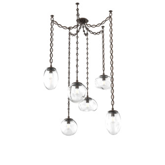 Cosmos Round 6pc Swag Multi-Pendant Chain (Bulb) (1289|SNB0065-06-FB-C-CH2-E2)