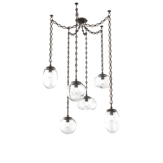 Cosmos Round 6pc Swag Multi-Pendant Chain (Bulb) (1289|SNB0065-06-FB-C-CH1-E2)