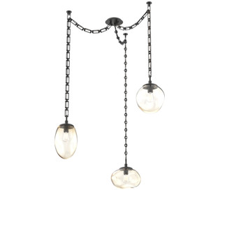 Cosmos Round 3pc Swag Multi-Pendant Chain (Bulb) (1289|SNB0065-03-MB-A-CH3-E2)