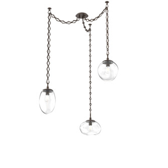 Cosmos Round 3pc Swag Multi-Pendant Chain (Bulb) (1289|SNB0065-03-FB-C-CH1-E2)