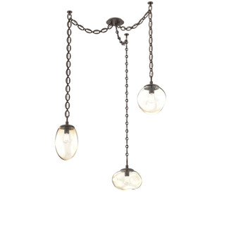 Cosmos Round 3pc Swag Multi-Pendant Chain (Bulb) (1289|SNB0065-03-FB-A-CH2-E2)