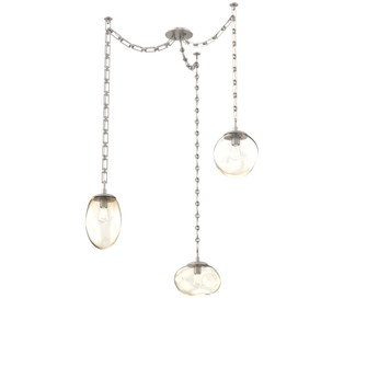 Cosmos Round 3pc Swag Multi-Pendant Chain (Bulb) (1289|SNB0065-03-BS-A-CH3-E2)