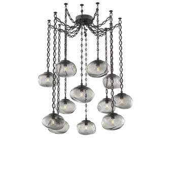 Nova Round 12pc Swag Multi-Pendant Chain (Bulb) (1289|SNB0064-12-MB-S-CH2-E2)