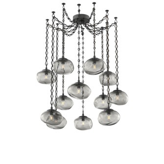 Nova Round 12pc Swag Multi-Pendant Chain (Bulb) (1289|SNB0064-12-MB-S-CH1-E2)