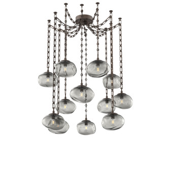 Nova Round 12pc Swag Multi-Pendant Chain (Bulb) (1289|SNB0064-12-FB-S-CH3-E2)