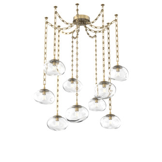 Nova Round 9pc Swag Multi-Pendant Chain (Bulb) (1289|SNB0064-09-GB-C-CH3-E2)