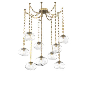 Nova Round 9pc Swag Multi-Pendant Chain (Bulb) (1289|SNB0064-09-GB-C-CH2-E2)