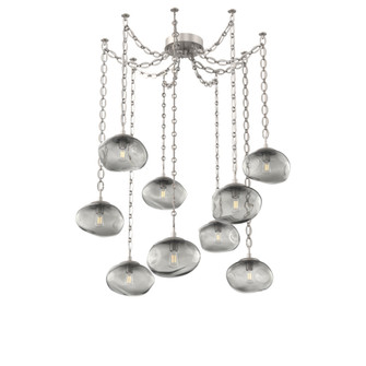 Nova Round 9pc Swag Multi-Pendant Chain (Bulb) (1289|SNB0064-09-BS-S-CH2-E2)