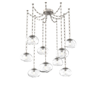 Nova Round 9pc Swag Multi-Pendant Chain (Bulb) (1289|SNB0064-09-BS-C-CH3-E2)