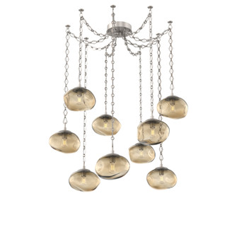 Nova Round 9pc Swag Multi-Pendant Chain (Bulb) (1289|SNB0064-09-BS-B-CH1-E2)