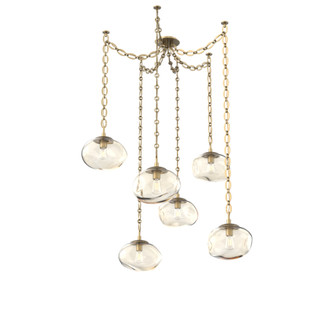 Nova Round 6pc Swag Multi-Pendant Chain (Bulb) (1289|SNB0064-06-GB-A-CH2-E2)