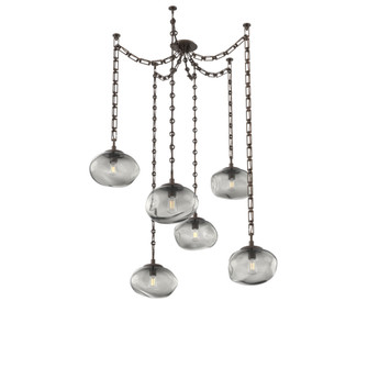 Nova Round 6pc Swag Multi-Pendant Chain (Bulb) (1289|SNB0064-06-FB-S-CH3-E2)