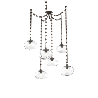 Nova Round 6pc Swag Multi-Pendant Chain (Bulb) (1289|SNB0064-06-FB-C-CH3-E2)