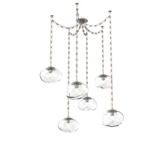 Nova Round 6pc Swag Multi-Pendant Chain (Bulb) (1289|SNB0064-06-BS-C-CH3-E2)
