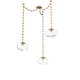 Nova Round 3pc Swag Multi-Pendant Chain (Bulb) (1289|SNB0064-03-GB-C-CH3-E2)