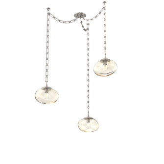 Nova Round 3pc Swag Multi-Pendant Chain (Bulb) (1289|SNB0064-03-BS-A-CH3-E2)