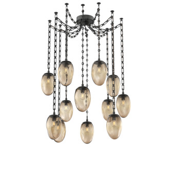 Meteo Round 12pc Swag Multi-Pendant Chain (Bulb) (1289|SNB0063-12-MB-B-CH3-E2)