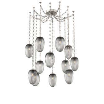 Meteo Round 12pc Swag Multi-Pendant Chain (Bulb) (1289|SNB0063-12-BS-S-CH1-E2)