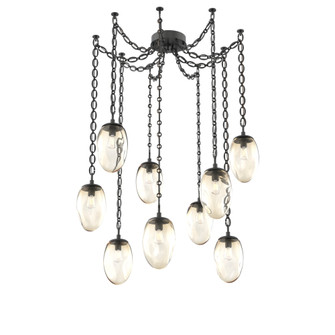 Meteo Round 9pc Swag Multi-Pendant Chain (Bulb) (1289|SNB0063-09-MB-A-CH2-E2)