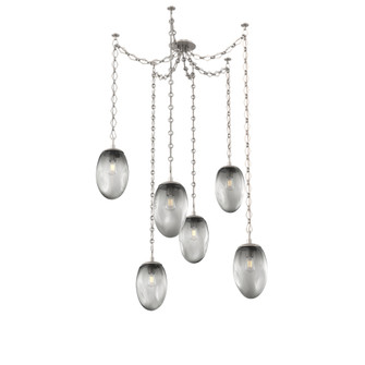 Meteo Round 6pc Swag Multi-Pendant Chain (Bulb) (1289|SNB0063-06-BS-S-CH1-E2)